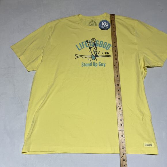 Life is Good Stand Up Guy Paddleboard T Shirt Mens XXL Crewneck Cotton Tee - Picture 4 of 7